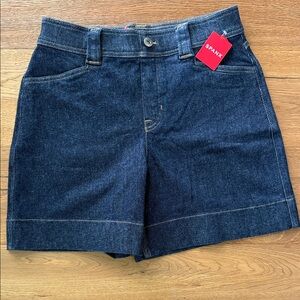 SPANX Women's Denim Trouser 6” Shorts Jean shorts - Raw Indigo